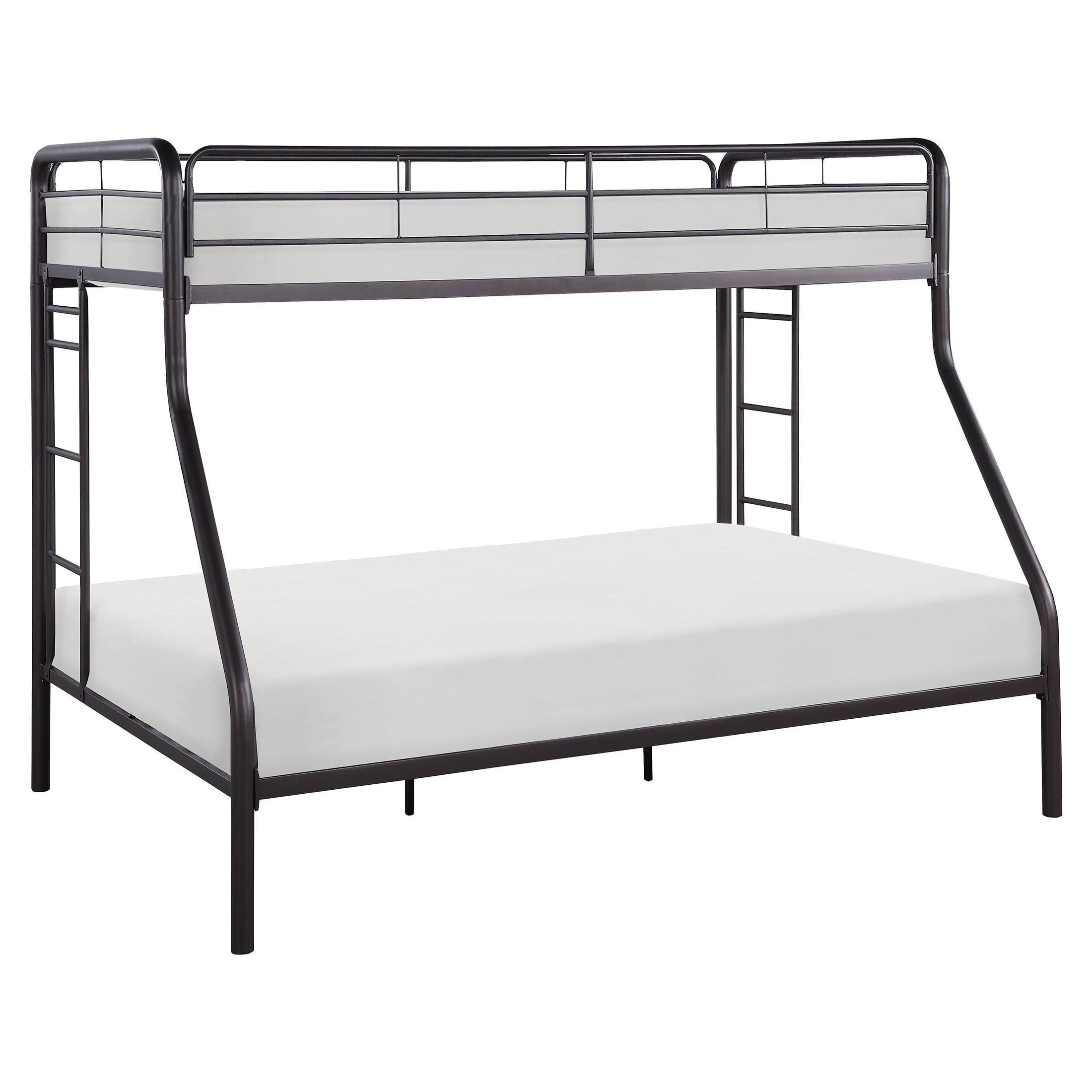 OakvillePark Delmater Metal Bunk Bed, Twin over Full, Dark Bronze