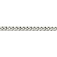 thumbnail image 2 of Sterling Silver Polished 5mm Curb Chain (30 X 5) Made In India qfc147-30, 2 of 5