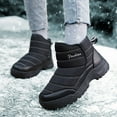 thumbnail image 3 of Mid Calf Winter Snow Boots for Women Girls Cold Weather Velvet Lined Warm Walking Work Ankle Booties, 3 of 6