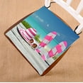thumbnail image 1 of Sombrero Gafas de sol Chanclas Ocean Exuma Bahamas Cojín para silla 45x45 cm ABPHQTO, 1 of 1