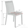 thumbnail image 2 of LeisureMod Weave Mace Set of 2 Indoor Outdoor Dining Chairs in Black - Modern Woven Design for Patio, Garden, and Dining Room, 2 of 9