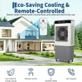 thumbnail image 3 of Ataujin Evaporative Cooler 8.4 GAL/11.6GAL Swamp Cooler with Touch & Remote Control, 3500 CFM Evaporative Air Cooler, Portable Air Conditioners with 3 Speeds, 120° Oscillation, 12H Timer, 3 of 9
