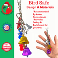 thumbnail image 4 of 1107 Christmas Jingle Bells Small Durable Tug and Pull Parrot Cage Toy Pet, 4 of 7