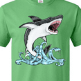 thumbnail image 4 of Inktastic Great White Shark Jumping T-Shirt, 4 of 5