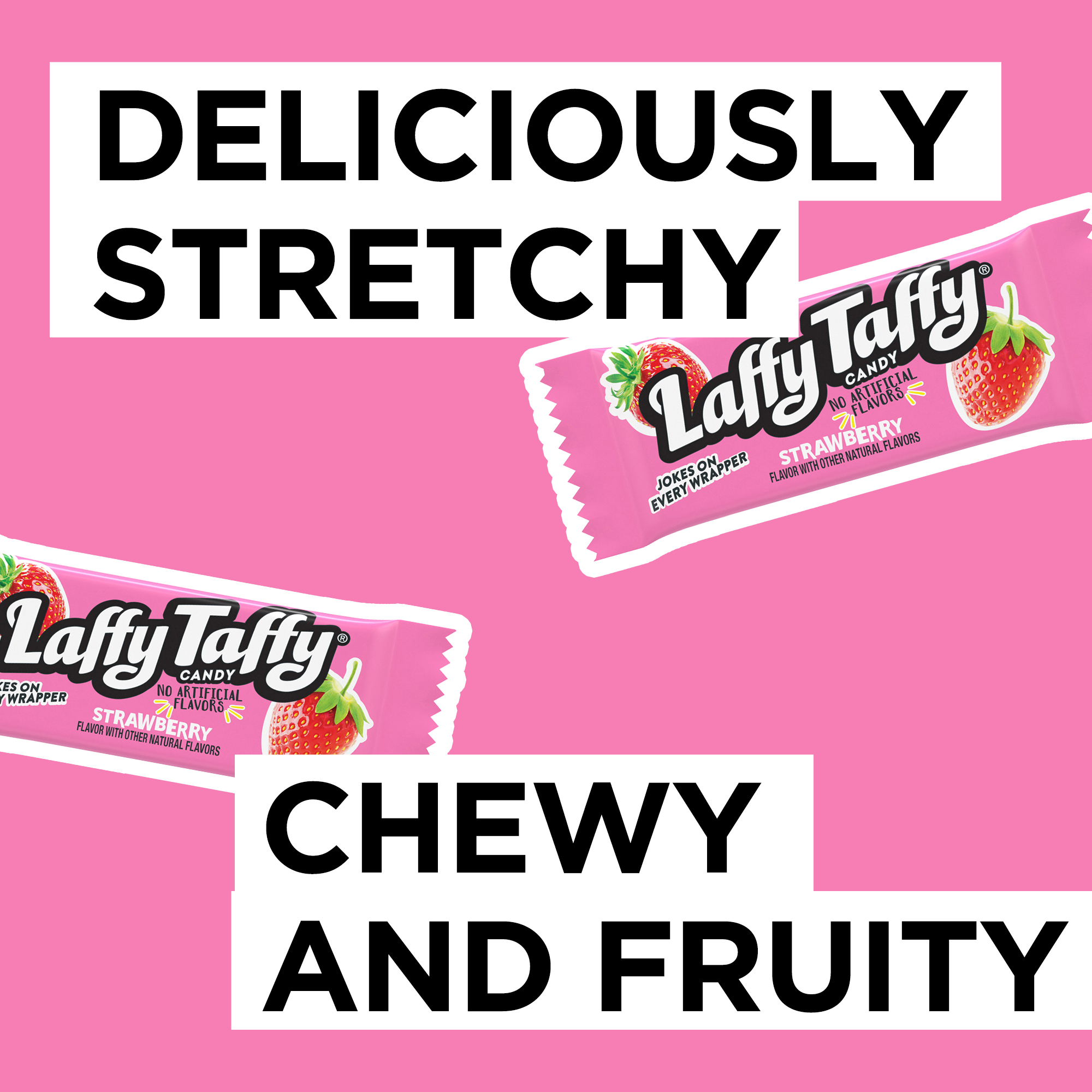 Laffy Taffy Strawberry Candy Tub, 0.34 oz, 145 Count