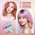 thumbnail image 3 of 1/8Pcs 8 Colors Temporary Hair Chalk Washable Disposable Hair Dye Pressed Powder Single Color Men Women Hair Coloring Powder Box Halloween Cosplay Makeup Supplies, 3 of 8