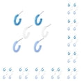 thumbnail image 1 of Qarigey 3pcs Candy Color Earrings Blue White Studs Jewelry Ear Women Fashionable Simple Eardrops Geometric Reusable All-match Como se muestra 10piezas Qarigey CBP502445, 1 of 1