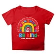 thumbnail image 1 of MEZZALL T-Shirt Col Rond Unisexe pour Enfants Garçons Filles Tout-Petits, Rouge, 3-4 Ans, 1 of 4