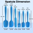 thumbnail image 2 of IPOHVUG Silicone Spatula Rubber Spatula Set for Baking Cooking Mixing High Non Stick Heat Resistant Non Stick Dishwasher Safe BPA-Free Multicolor  (Orange), 2 of 7
