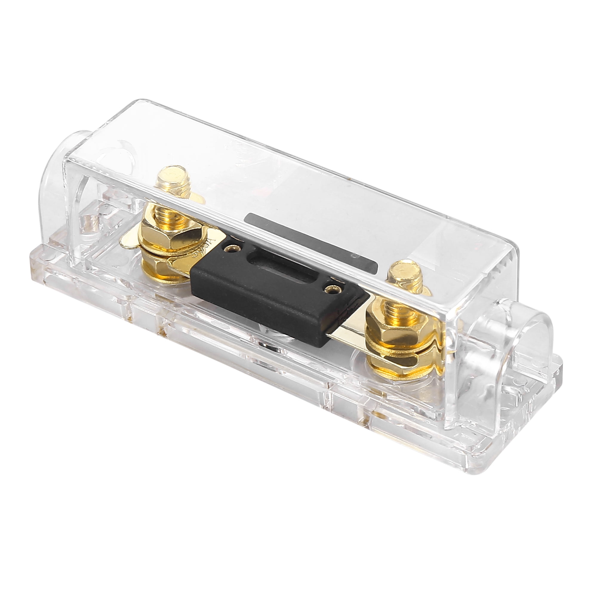 4pcs 0/2/4 Gauge Inline ANL Fuse Holder Clear Fuse Block Box with 300A Fuse