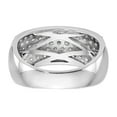 thumbnail image 5 of 14K White Gold Ring Band Wedding Diamond, Lab Grown Round, Size 8, 5 of 7