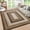 Brown Green, variant on ZACOO 2'x6' Braided Print Runner Rug, Machine Washable Ultra Thin Non Slip Carpet for Hallway Entryway Kitchen, Orange Green Multi