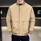 thumbnail image 4 of Kalauyu Men's Fall Jacket Winter Windbreaker Bomber Zip Up Softshell Warm Windproof Casual Cargo Coat, 4 of 8
