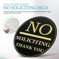 thumbnail image 3 of OUNONA Warning No Soliciting Sign Acrylic Black Door Sign For Shopping Malls 1Pcs, 3 of 6