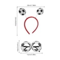 thumbnail image 2 of BESTYASH 4Ud Gafas Con De Fútbol Y Diadema Para Fans Y De Partidos, 2 of 8