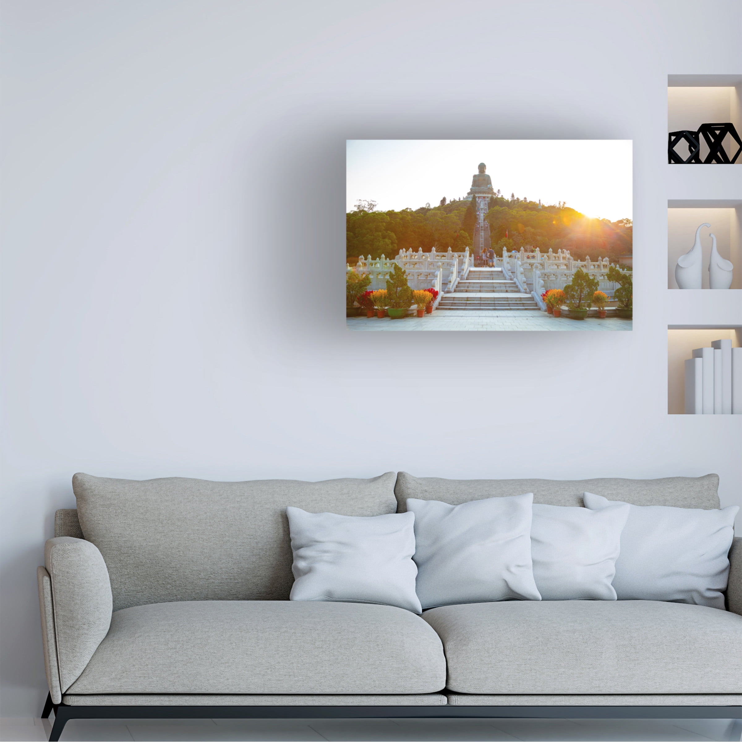 Ben Heine 'Buddha Temple 3' Canvas Art