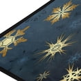 thumbnail image 4 of Coolnut Kitchen Rugs,Christmas Golden Snowflakes Non Slip Washable Cushioned Carpets Polyester AntiFatigue Comfort Porch Floor Mat Christmas Decoration 39×20 in, 4 of 6