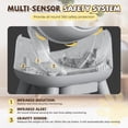 thumbnail image 4 of Homall Cute Cat-Ear Self-Cleaning Automatic Cat Litter Box with Smart Sensors, App Control & Health Monitoring,Gray, 4 of 7