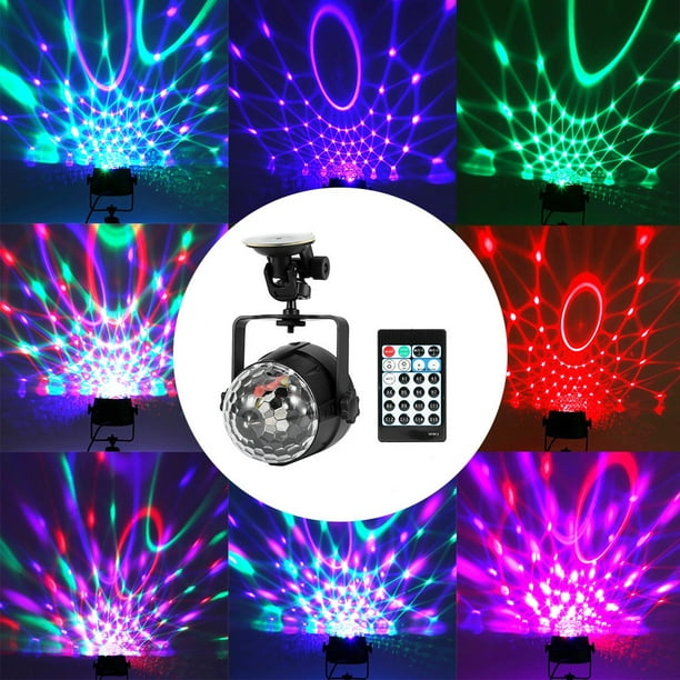 Lampe DJ multicolore LHCER, Mini DJ Club Disco KTV Party Bar RGB lampe LED  multicolore boule projecteur lumière de scène, lampe LED RGB 