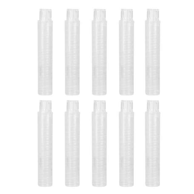 USHOBE 10 Pcs Craie Transparente Protection Cylindrique pour Maison École Bureau Rentrée