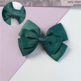 thumbnail image 4 of HSHDLDF 2 x Bouteille Vert Gros-Grain Cheveux Arcs sur Clip - 10 cm, 4 of 7