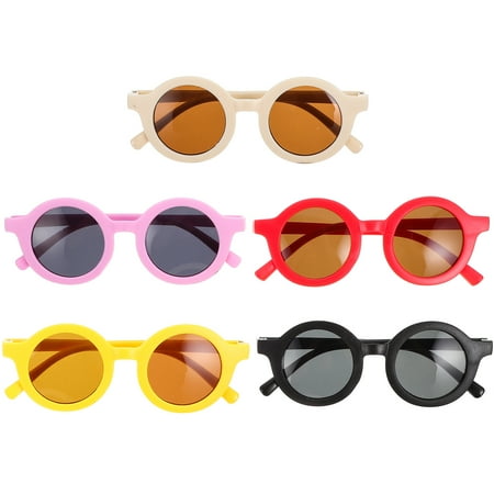 

5 Pairs Kids Eyeglasses Party Colorful Sunglasses Props Children Cosplay Eyeglasses