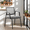 Gray, variant on Stacking Guest Chair with Mesh Back & Armrests - for Reception & Waiting Areas, Black (Set of 2)