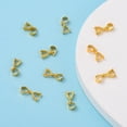thumbnail image 6 of 100pcs Brass Ice Pick Pinch Bails Golden 9mm Hole: 4x5mm, 6 of 6