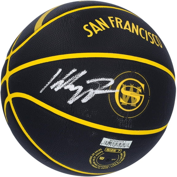Klay Thompson Golden State Warriors Autographed Wilson 2023-24 City Edition Collector's Basketball - Fanatics Authentic Certified