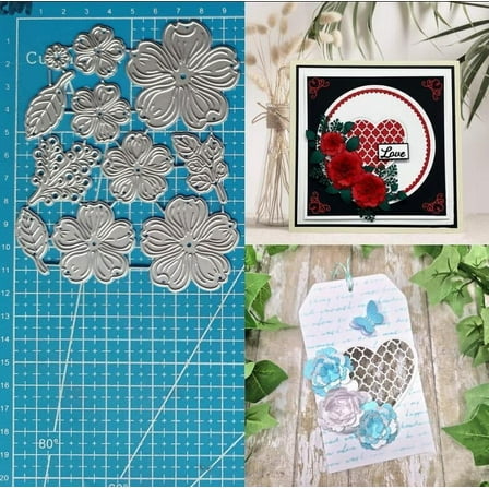 Metal Cutting Dies Rose Flower Scrapbooking Album Paper Card Embossing Stencil