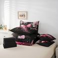 thumbnail image 6 of Castle Fairy Pink Floral Butterfly Twin Bedding Sets 7-Piece for Kids Children Teens,Dreamy Princess Bedding Comforter Set Microfiber,Abstract Gradient Breathable Sheet Sets,Luxury Bedroom Decor, 6 of 8