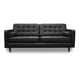 thumbnail image 3 of Sala de Piel Genuina Sofá y Love Seat ConfortoPiel  Noruega Negro, 3 of 5
