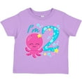 thumbnail image 3 of Inktastic I'm Two- Cute Octopus Birthday Boys or Girls Toddler T-Shirt, 3 of 5