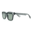 thumbnail image 6 of Gentlemanly Retro Fashion Vintage Vibe Horn Rim Rectangle Plastic Sunglasses Slate - Green, 6 of 8