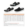 thumbnail image 2 of Avamo Women's Knit Flats Backless Mules Shoes Half Drag Sneakers Lightweight Slides Driving Walking Shoe Black 7, 2 of 5