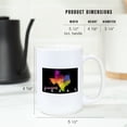 thumbnail image 5 of 15 fl oz Ceramic Mug, Fredericksburg, Texas, State Abstract Watercolor, Black Background, Dishwasher & Microwave Safe, 5 of 5
