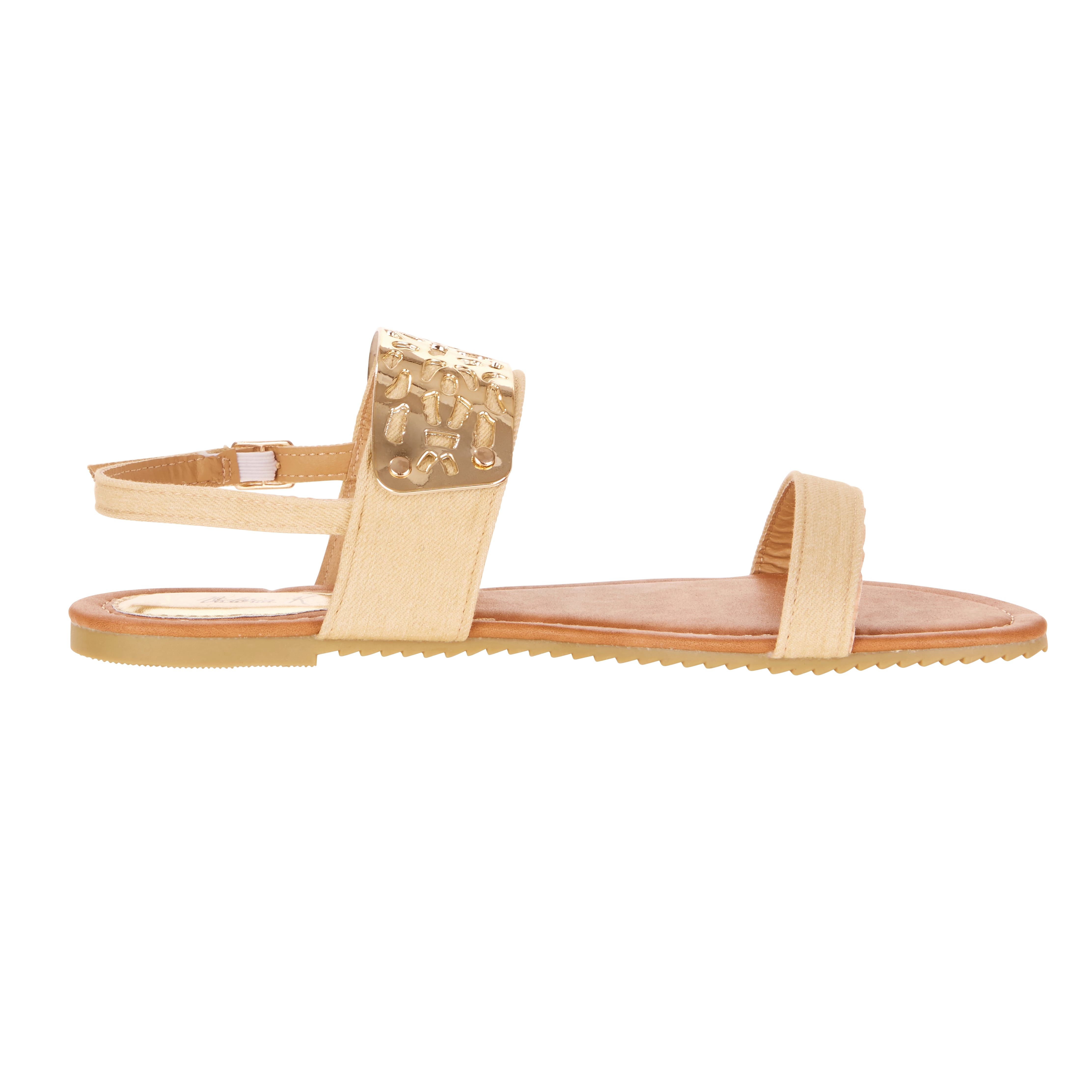 Victoria K Women's Gold Cuff Fashion Sandals
