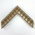 thumbnail image 1 of 1 1/2" Readymade Wood Picture Frame (Striped Textured Gold), 1 of 7