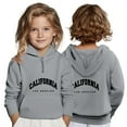 thumbnail image 2 of SRZYMJ Boys Girls Quarter Zip-Up Hoodies Long Sleeve Pullover Sweatshirts Pockets for Casual School and Outdoor Wear Grey 3-4 Years, 2 of 5