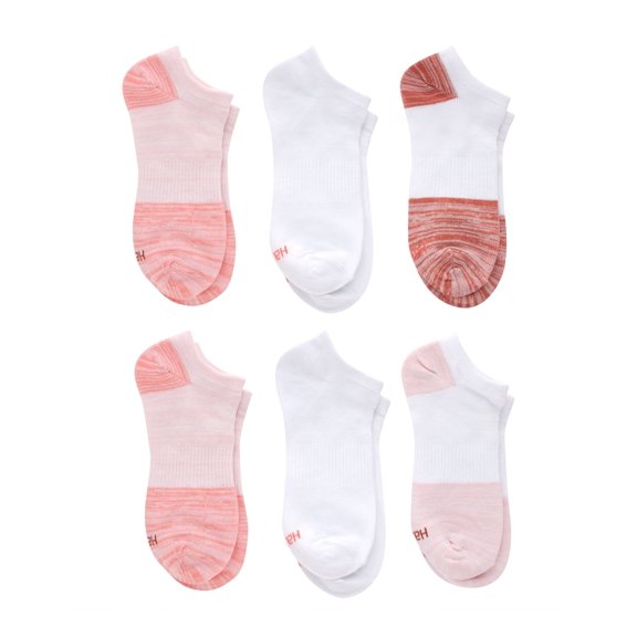 Hanes Women's Lightweight Performance No Show Socks, 6-Pairs Copper 5-9