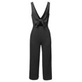 thumbnail image 1 of FashionOutfit Women's Sexy V Neck Front Self Tie Knot Romper Jumpsuit, 1 of 1