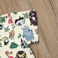thumbnail image 5 of Hirigin Toddler Baby Boy Summer Outfits12M 18M  2T 3T 4T 5T Clothes Kids Cartoon Animal Print  Short Sleeve Button Down Shirt  Shorts Set, 5 of 7