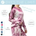 thumbnail image 3 of Hello Mello Dyes The Limit Lounge Top and Shorts, 2-Piece Pajama Set, Orchid Large/X-Large (Women's), 3 of 7