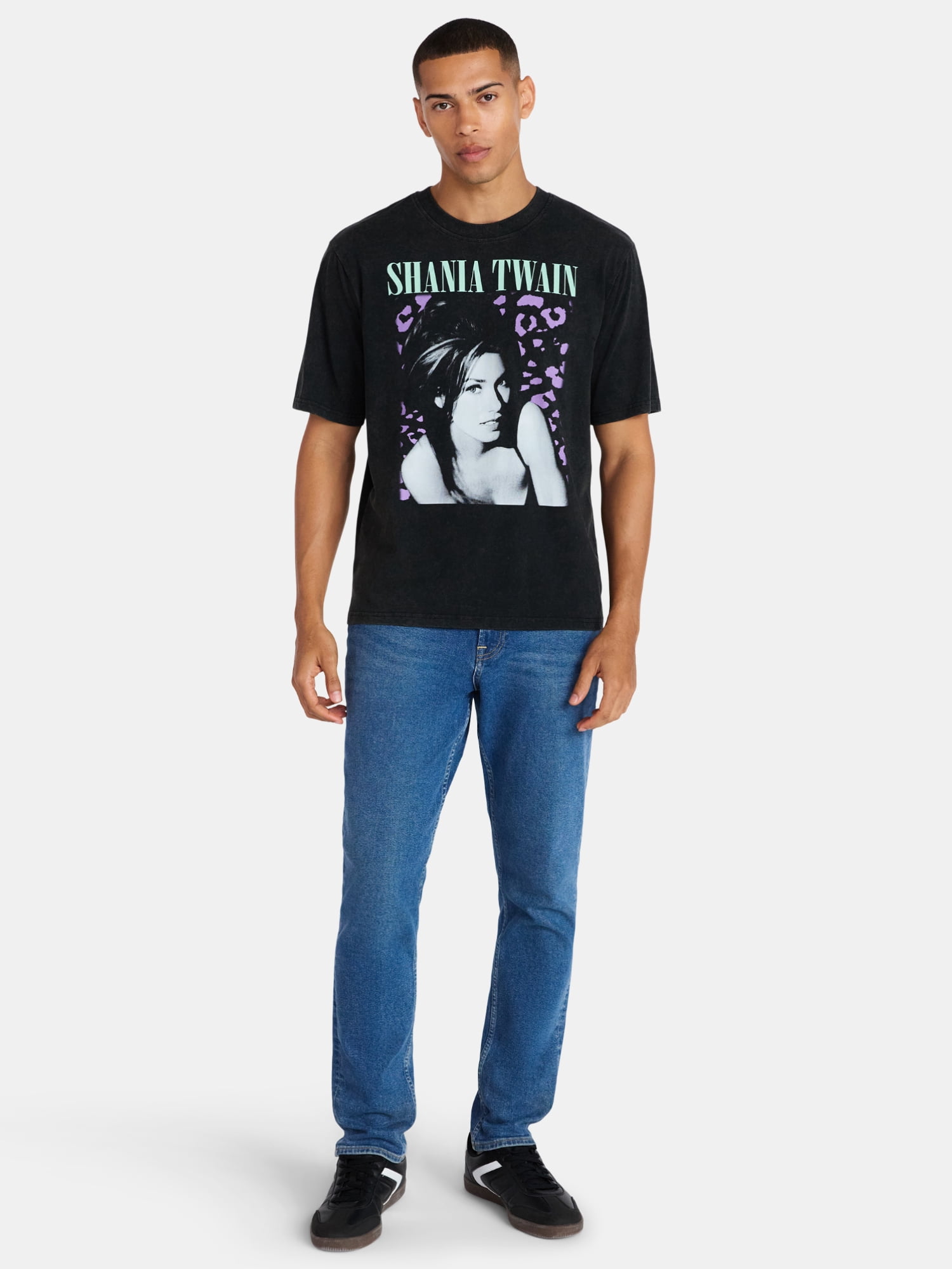 Shania Twain Oversized Boxy Fit Pride Graphic Tee, Men's Sizes XS-3XL