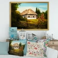 thumbnail image 3 of Designart 'House With Blossoming Flowers On The Mountain II' Traditional Framed Art Print, 3 of 4