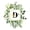 Green White D, variant on Catabedysis Green Rustic Leaves Zipper Twin Comforter Sets with Fitted Sheet and 2 Pillowcases,Alphabet T Design Zipper Bedding Set For Girls,Reversible,4-Piece