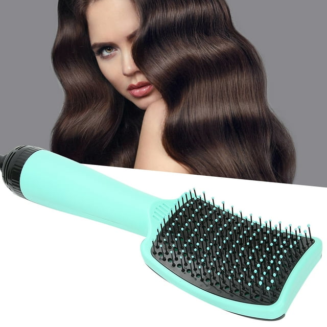 Peine Secador De Pelo Eléctrico, Secador De Pelo Verde Para El Hogar, Peine Universal En Seco Y Húmedo, Herramientas De Estilismo Para El Cabello De Doble Uso, Peluquería