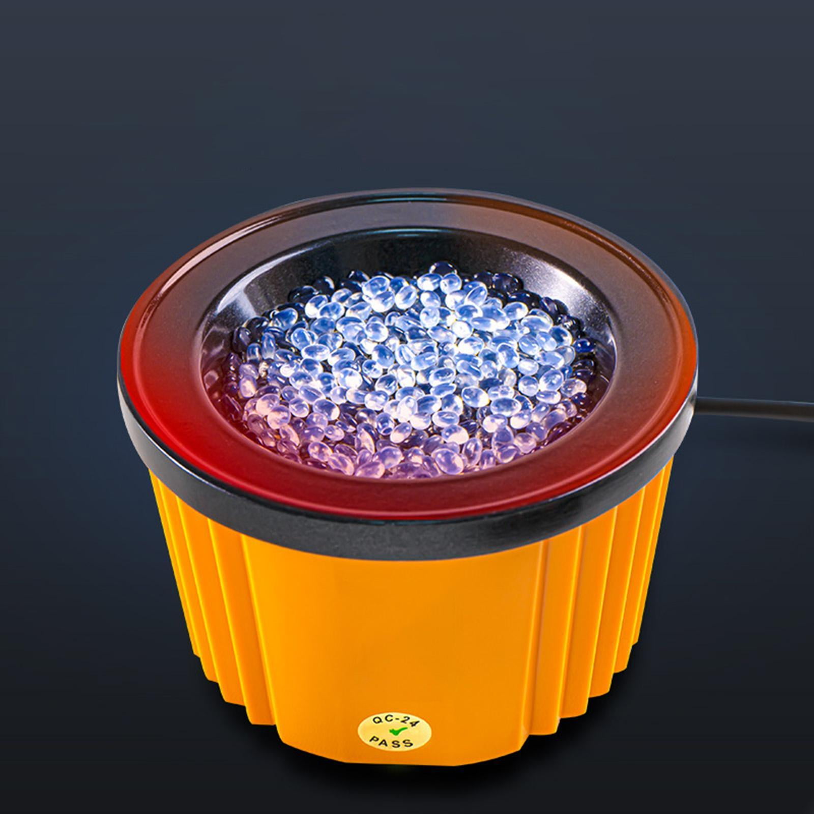 HILABEE Hot Glue Melting Pot Electric Hot Glue Pot 100W Professional Sturdy Yellow Hot Glue Skillet US Adapter for Floral Glue Beads Thermostatic
