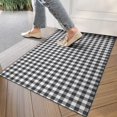 thumbnail image 4 of Black White Gingham Checkered Pattern Door Rugs,Washable Non Slip Door Mats Indoor,Decorative Door Mats,Entry Mat Indoor for Entrance,Bedroom,Kitchen,Bathroom,17"x30", 4 of 6