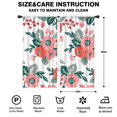 thumbnail image 2 of Blackout Kids Curtains,Pioneer Flower Floral Print Pattern Childrens Insulated Curtains Set Of 2,Bedroom Essentials,Toddler Room Decor 42"x84", 2 of 5